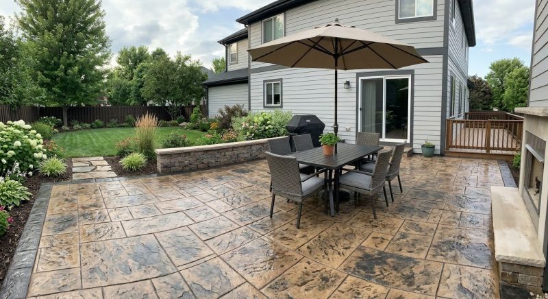 Stamped Concrete Patio Installation in Corpus Christi, TX
